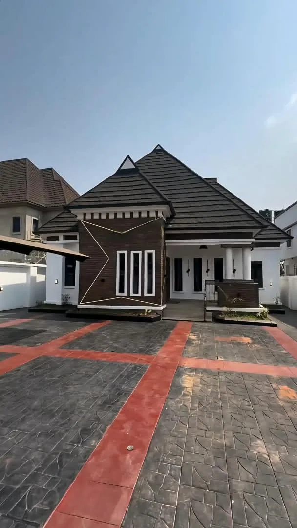 Completed single-storey bungalow