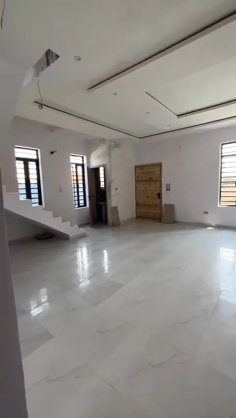 Completed modern residence living room