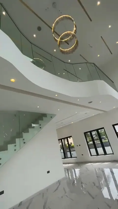 Completed villa atrium