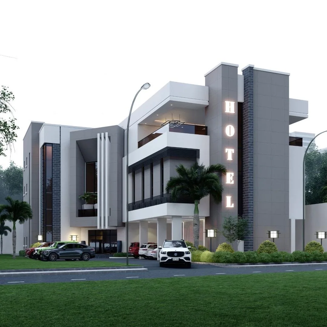 Modern hotel architectural visualisation