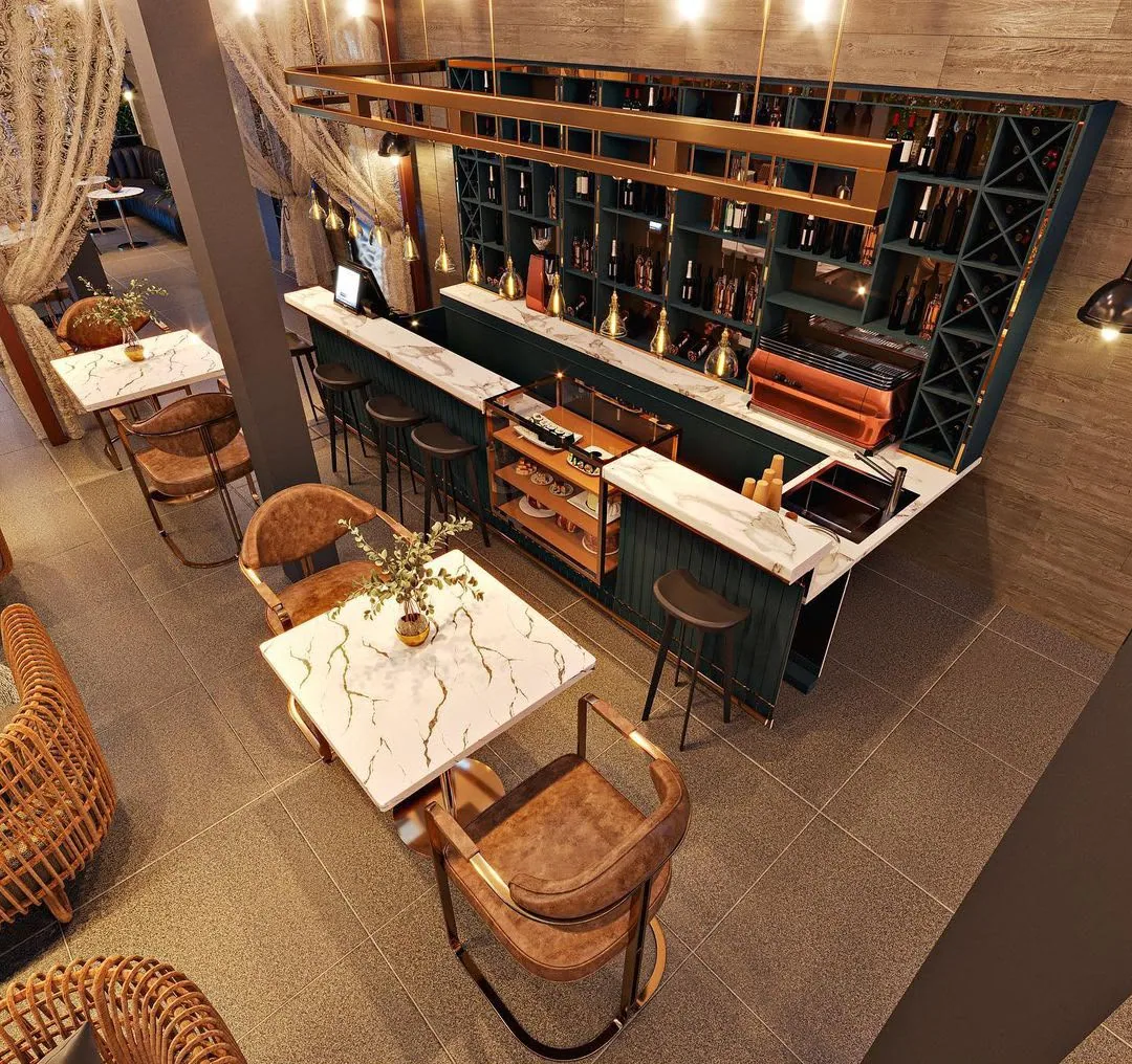 Cafe design visualisation 1