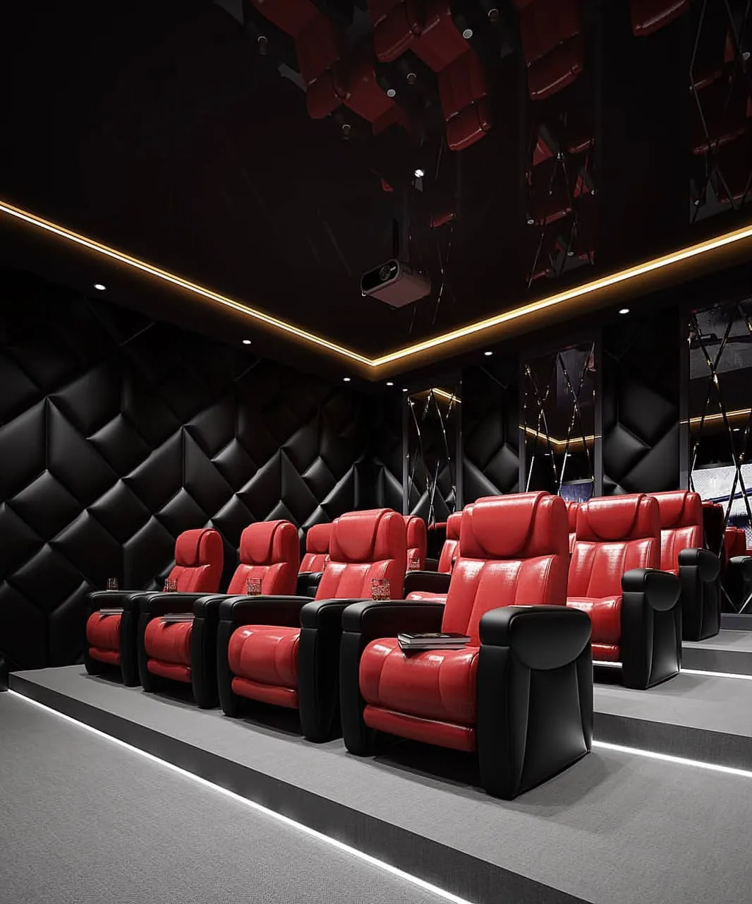 Cinema room design visualisation 1