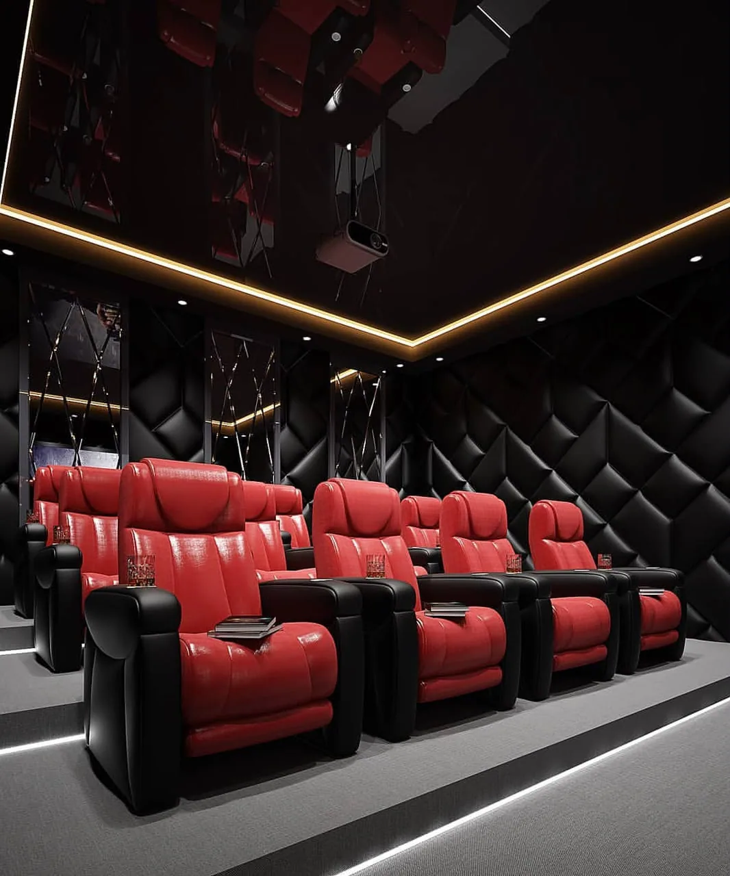 Cinema room design visualisation 2