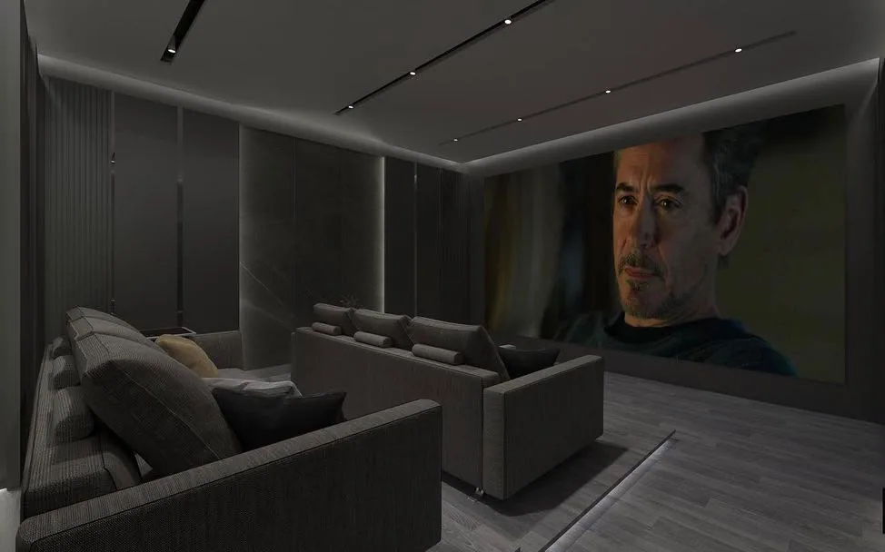 Cinema room design visualisation 7