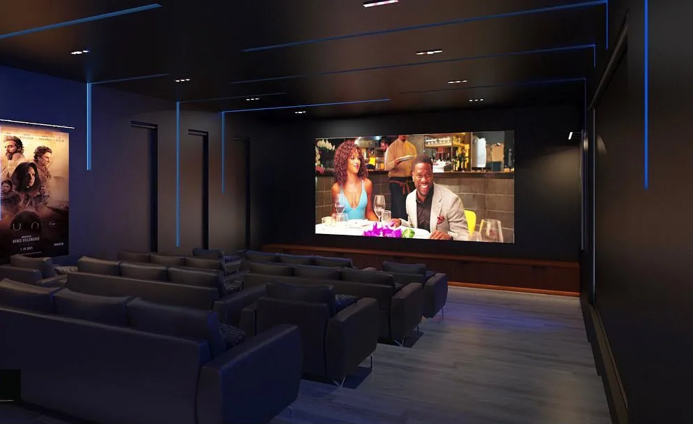 Cinema room design visualisation 9