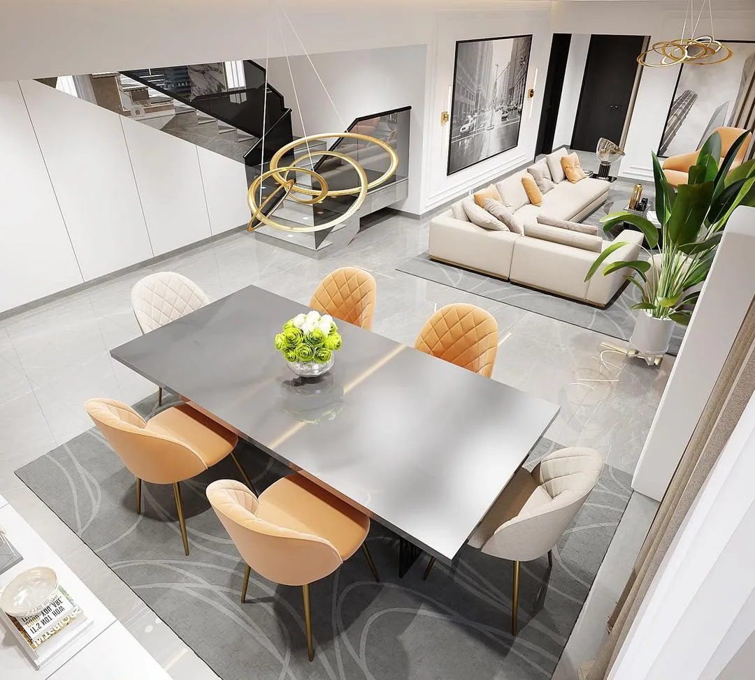 Dining room design visualisation 1