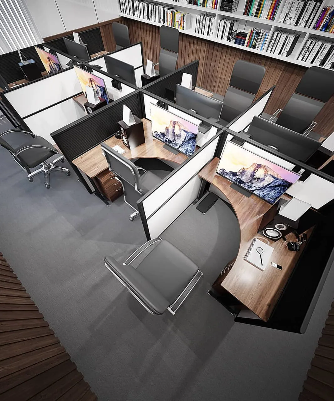 Office design visualisation 3