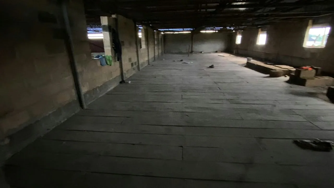 Factory interior before renovation