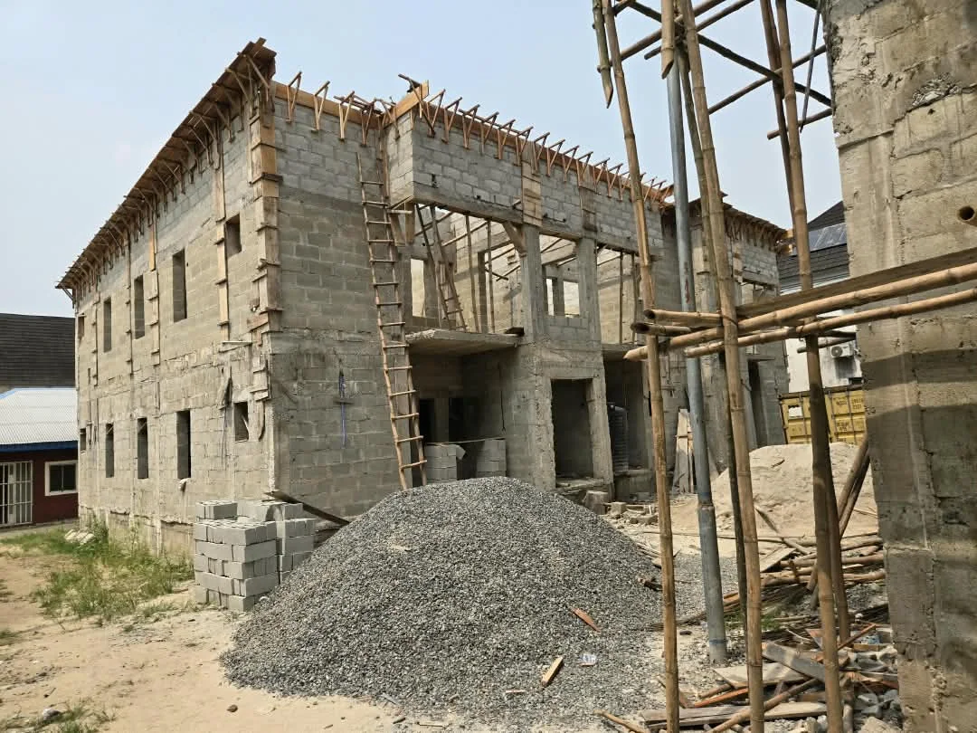 Two-storey building under construction