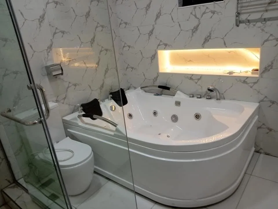 Bathroom finish in the completed home