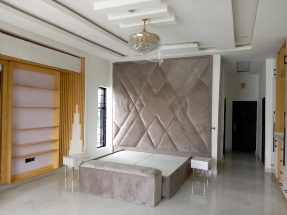 Bedroom in the completed home